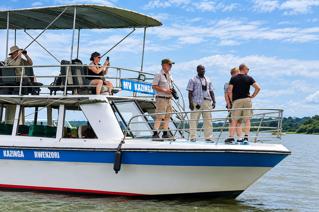 Boat trip on the Kazinga Channel in Queen Elizabeth National Park