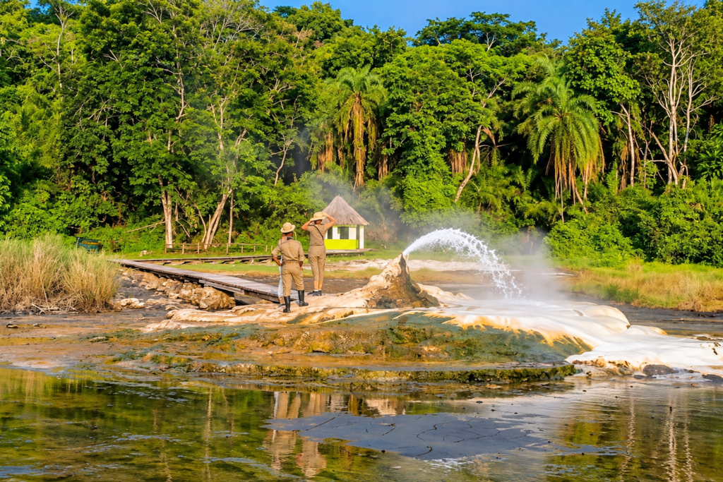 Sempaya Hot Springs Uganda in Semliki National Park