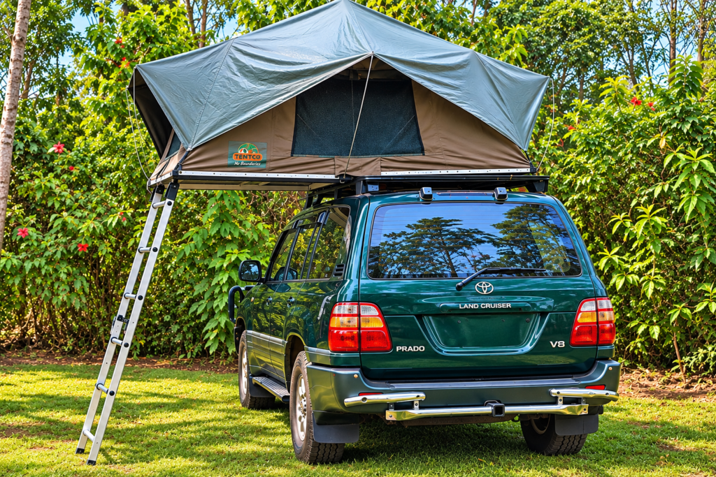 4x4 car hire in Uganda with rooftop tent